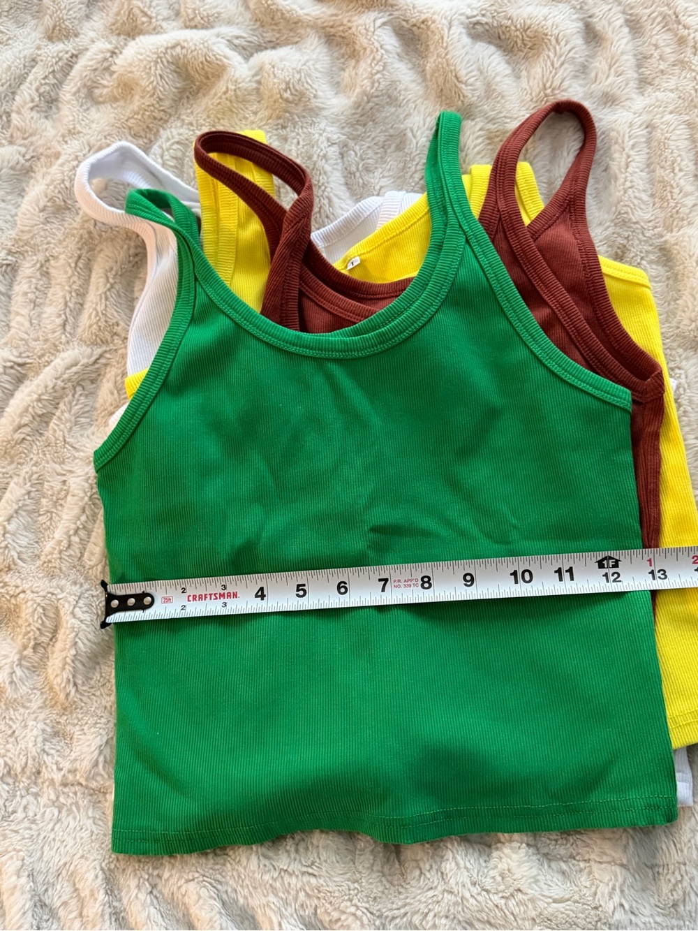 5-Pack Ribbed Tank Top Bundle Multicolor Size L - Picture 4 of 6